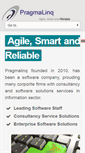 Mobile Screenshot of pragmalinq.com