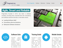 Tablet Screenshot of pragmalinq.com